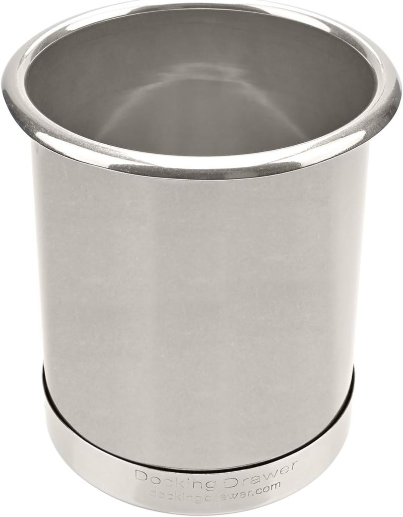 Docking Drawer 5" Stainless Steel Canister for Hot Tools, Capped Design, Safely Stow Styling Tools - Image 1